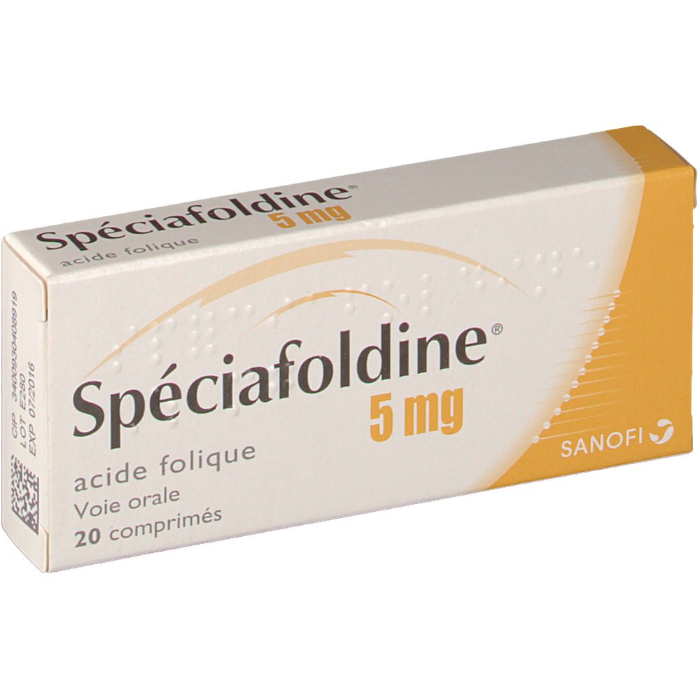 speciafoldine - acide folique personne âgée